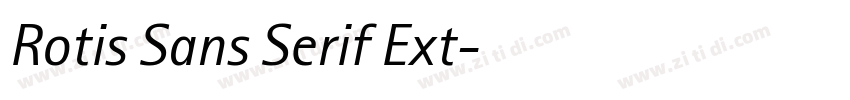 Rotis Sans Serif Ext字体转换 Rotis Sans Serif Ext字体转换